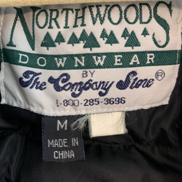 Northwoods Downwear mens duster coat SZ M - removable down lining and hood - Picture 8 of 8